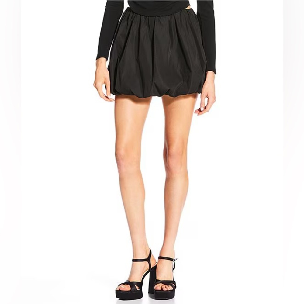 NWT Gianni Bini Black bubble Mini Skirt size xl